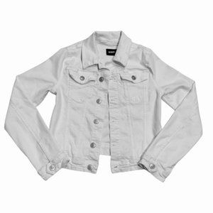 Hudson Jeans White Jean Jacket Youth Size L - Great Condition